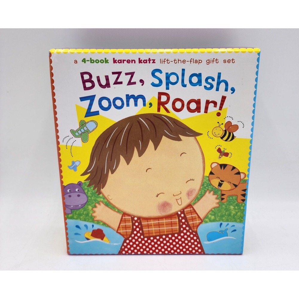 Karen Katz Lift-the-Flat Book Toddler Children Picture Board Books Like New